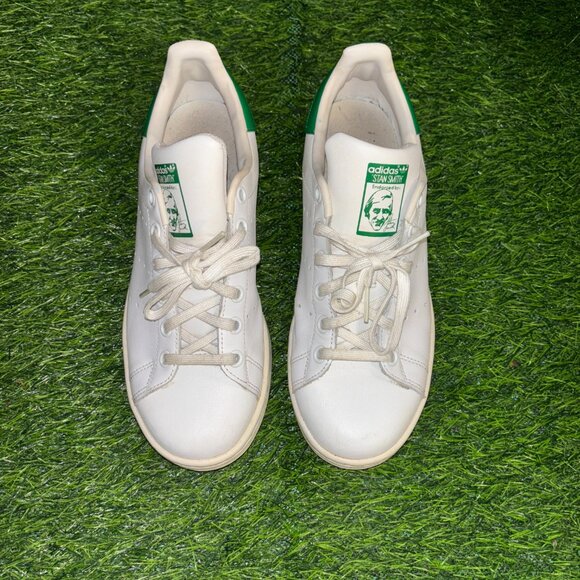 addias stan smith shoes womens 6 green white casual sneaker fashion - Picture 3 of 10